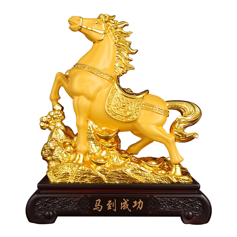 中国风马到成功摆件客厅玄关