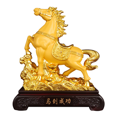 中国风马到成功摆件客厅玄关
