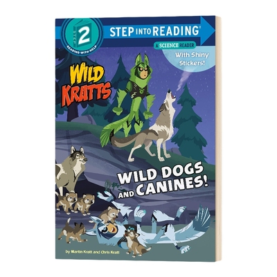 英文原版 Wild Dogs and Canines 动物兄弟猎犬 英文版 Step Into Reading 2 企鹅兰登分级阅读进阶2级儿童外文书