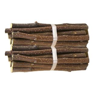 仓鼠零食磨牙棒苹果树枝金丝熊兔子磨牙用品甜竹苜蓿草造景用品