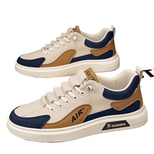 男鞋2025新款防滑耐磨开车一脚蹬工作板鞋秋季男士透气运动劳保鞋