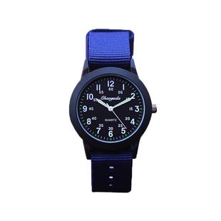 2025新款时尚男孩运动帆布手表小学生儿童石英防水韩版电子潮腕表