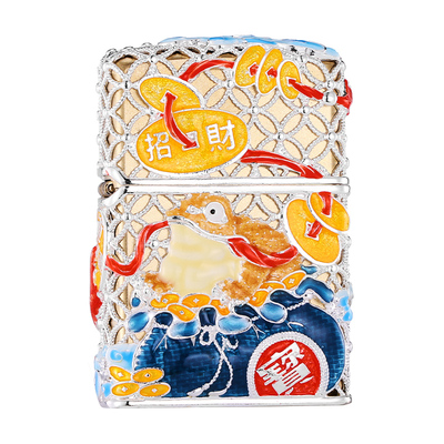 zippo正品打火机招财金蟾