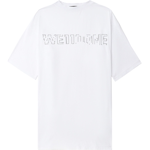 IT We11Done女装中长款廓形T恤新款随性logo装饰宽松半袖810UWHXM