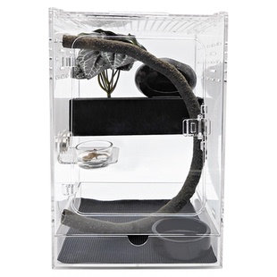 爬宠缸饲养箱亚克力透明养殖盒昆虫睫角守宫蜥蜴蜘蛛蜗牛生态造景