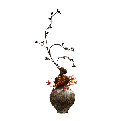 设计师爱用侘寂禅意花瓶高级摆件