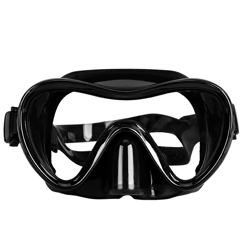 浮潜面罩潜水镜大框近视泳镜护鼻一体男女儿童游泳眼镜高清潜面镜