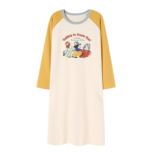 睡裙女款纯棉长袖女士家居服孕妇睡衣女小个子2025新款春秋冬加厚