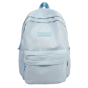 初中高中生书包女大容量双肩包休闲简约高颜值大学生上课通勤背包