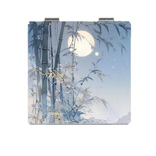 古风镜子中国风折叠化妆镜少女学生宿舍便携随身补妆小镜子随身带