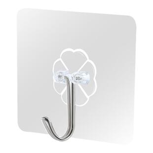 粘钩无痕透明强力挂钩免打孔承重粘胶瓷砖墙面墙壁挂钩强力不掉落