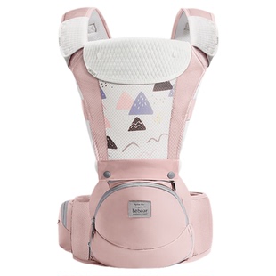 抱抱熊腰凳婴儿背带轻便四季外出简易宝宝抱娃神器两用坐登多功能