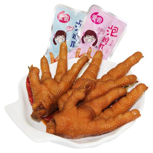 爱尝福建泡鸡爪小零食散装称重泡椒多味香辣醋爪小包装凤爪即食