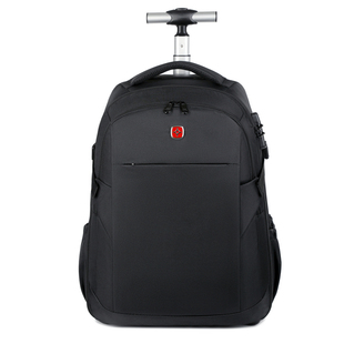 多功能隐藏拉杆书包商务旅行大容量双肩包带轮可登机背包出差包包