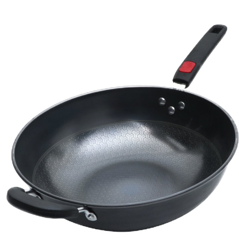 富东炒锅不粘锅炒菜锅具平底家用32不沾锅电磁炉燃气灶适用无油烟