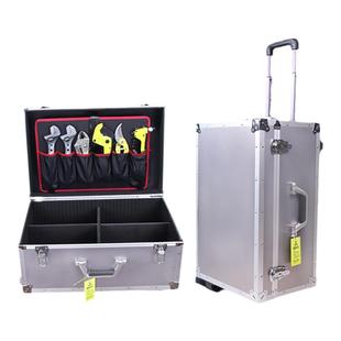 拉杆工具箱定做铝合金箱子航空箱大号多功能密码锁仪器收纳维修箱