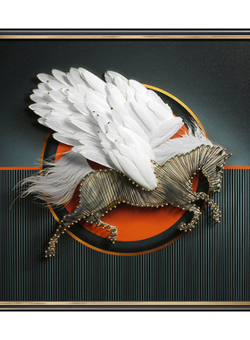 轻奢风餐厅3d立体墙画电表箱遮挡