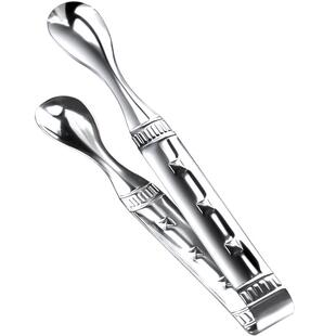 HHFA不锈钢小夹子冰夹方糖夹香菜葱花夹餐桌厨房用小号食物分餐夹