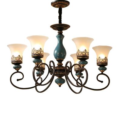 陶瓷客厅美式复古吊灯全光谱智能