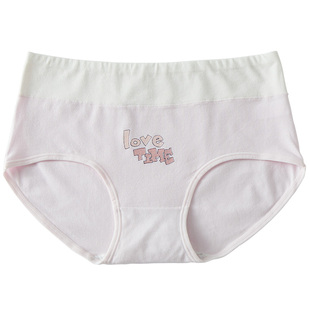 女童内裤中大童高腰高初中学生发育期胖女孩大码少女纯棉三角短裤