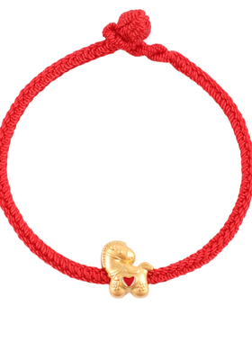 红绳编织绳手链女本命年招财手绳