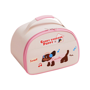 小学生饭盒袋手提包便携上班族大容量方形子扁平餐盒保温袋便当袋