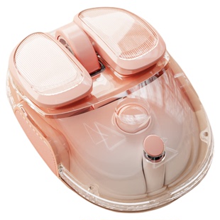 前行者Q9无线静音鼠标蓝牙女生可爱办公专用电脑透明粉底液高颜值