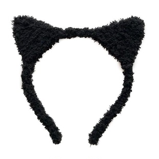 喵喵发箍可爱猫咪发箍绒毛甜美猫耳朵发饰洗脸面膜束头饰头箍化妆