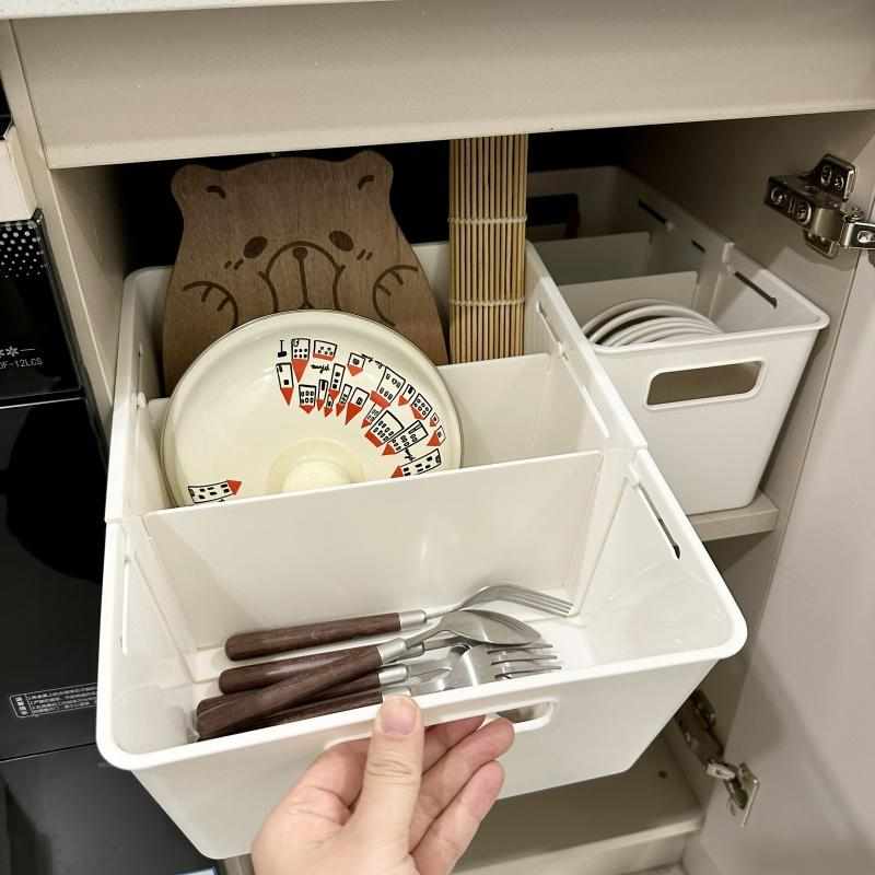 橱柜碗碟餐具收纳盒碗盘筷勺砧板置物架多功能厨房锅盖分格整理盒