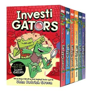 Investigators 鳄鱼侦查员全6册 英文原版全彩爆笑漫画故事书中小学英语课外阅读儿童侦探推理进口英语书籍 Pan Macmillan出版