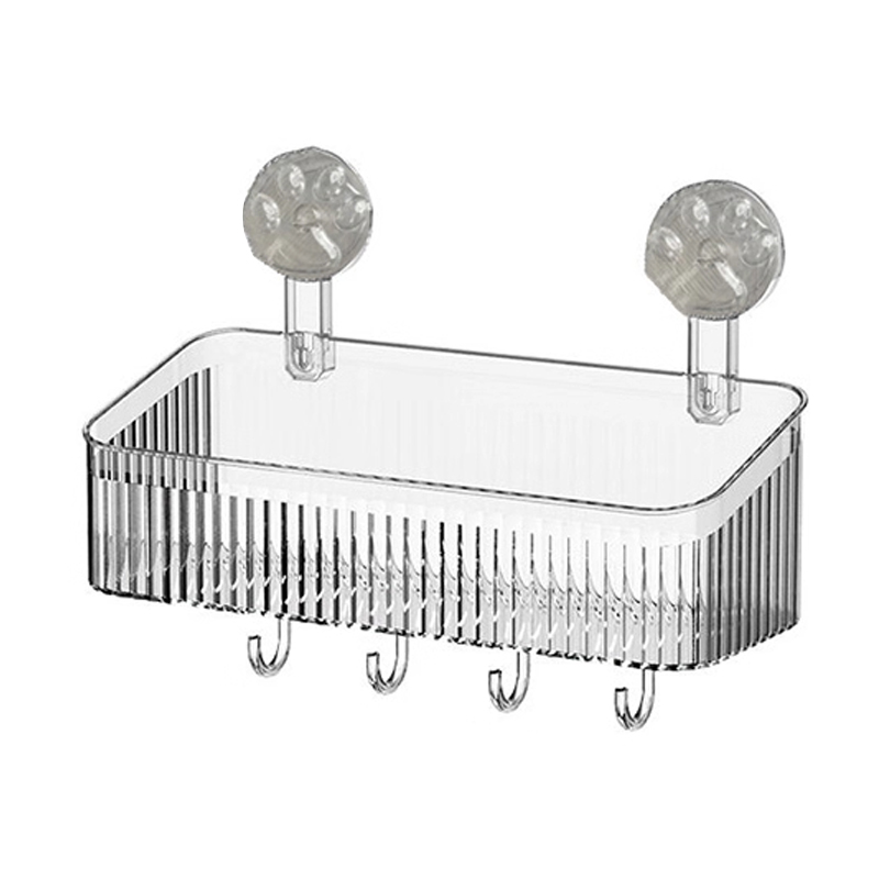 吸盘置物架厨房浴室卫生间免打孔壁挂式墙上收纳神器洗漱台收纳盒
