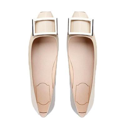 ladyww新款经典rv方扣通勤单鞋