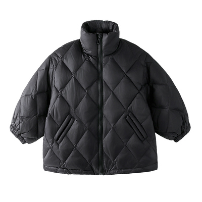 男童羽绒服冬季2025新款儿童短款校服神器冬装外套男孩加厚羽绒服