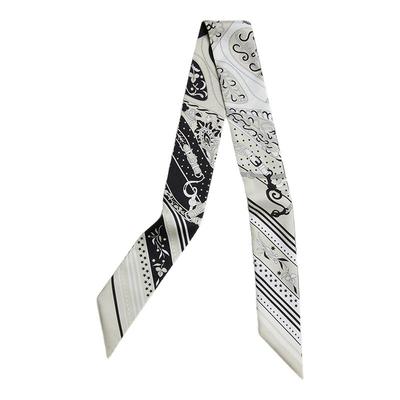 2025新款绑包手柄束发多用18姆米真丝桑蚕丝发带亚马逊庆典小丝巾