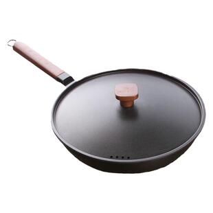 章砚铁铺老铁锅精铁老式不粘锅家用炒菜锅无涂层锅电视同款经典款