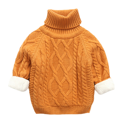 儿童冬季男童加绒加厚毛衣针织衫