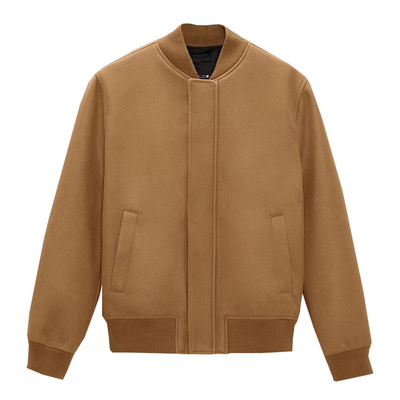 男装毛呢飞行员夹克外套秋冬