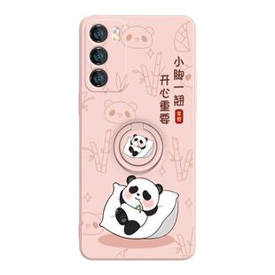 适用熊猫花花华为mate60pro手机壳支架一体p40新款p60/p50e萌兰p30荣耀x50i古风90指环扣套nova8se/9/7硅胶10