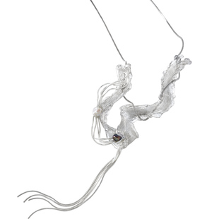 【新款】ATRIAL SENSING原创设计师款银色流苏项链气质高级毛衣链