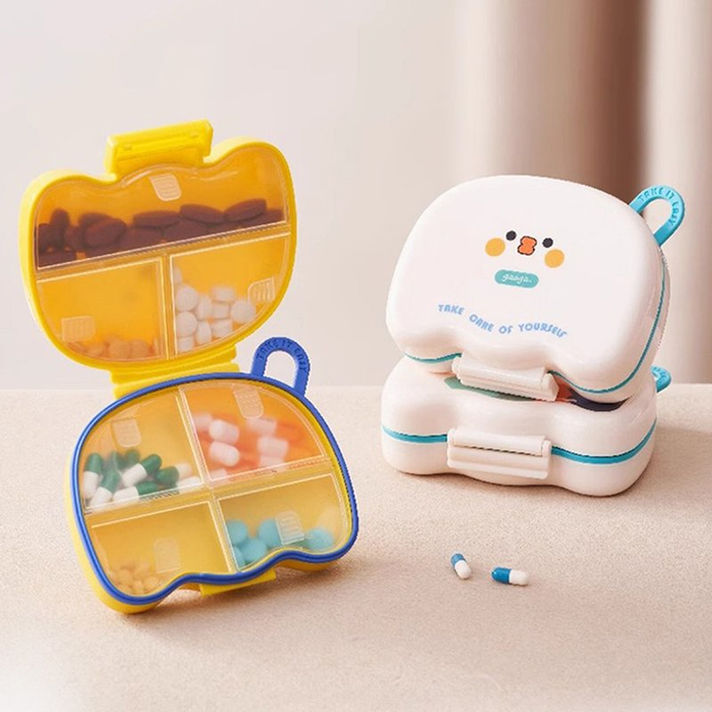 SUNKNIGHT.Its.淇华随身小药盒卡通迷你便携式药丸分装盒旅行防潮