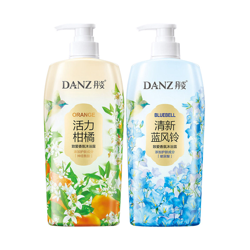 丹姿沐浴露蓝风铃柑橘滋润沐浴液