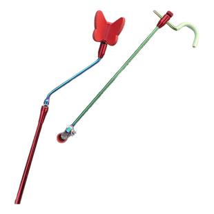 刘大师同款蝴蝶拐角炮台支架碳素竞技不锈钢短节拐弯架杆支架头