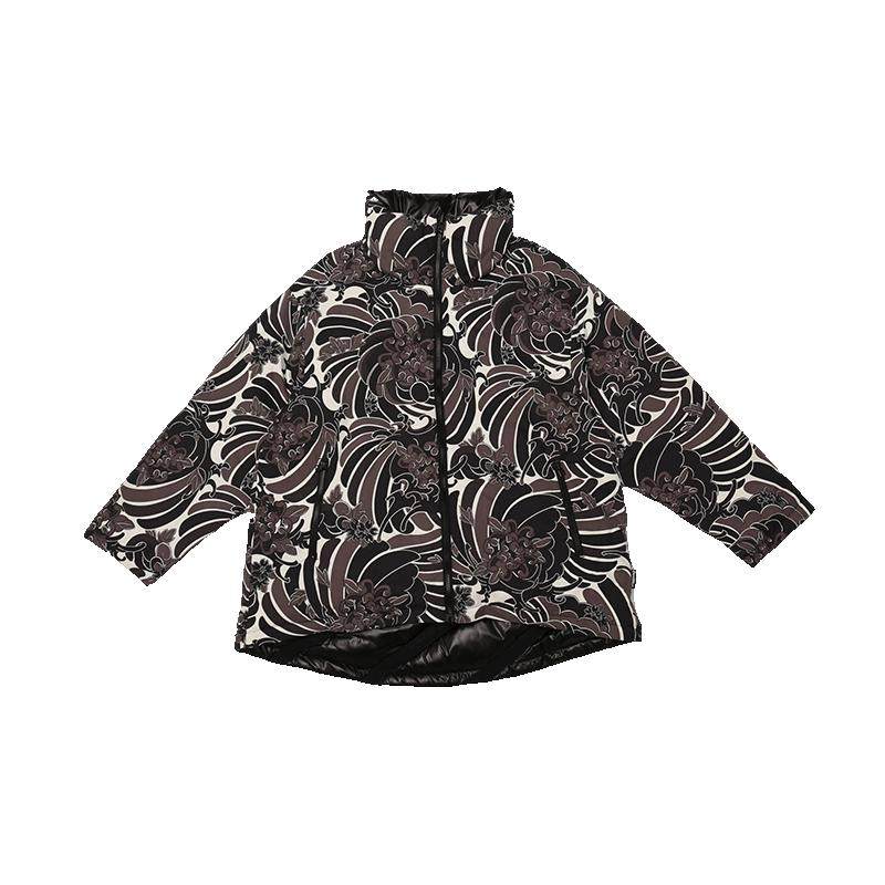 DEVIL NUT潮牌恶魔21秋冬无性别情侣双面保暖保暖羽绒服ATO