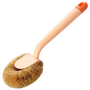 天然椰棕锅刷厨房家用长柄刷洗锅洗碗刷不易粘油多功能清洁刷子