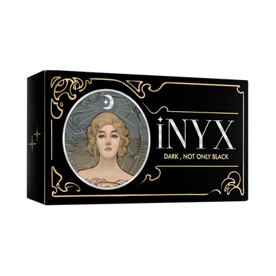 iNYX小银盒深瞳美瞳半年抛2片彩色隐形眼镜大直径盖娅褐粽自由诗