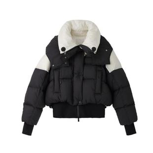 REVAN芮范设计师款甜酷拼色短款羽绒服RM90501241