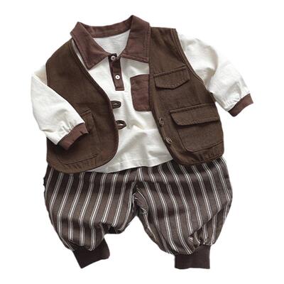 JIUMI韩版日系坎肩马甲衬衫套装