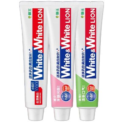 狮王W&W大白小苏打牙膏