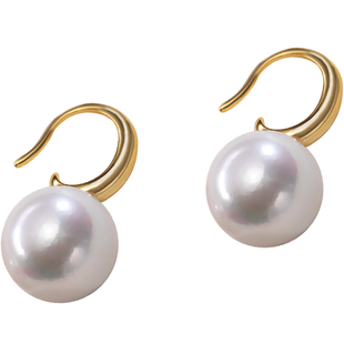 南珠宫925银淡水珍珠耳环精致优雅职场C-CYE076SD
