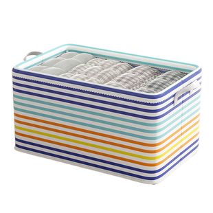 衣服收纳箱衣柜收纳盒分层神器布艺可折叠抽屉式衣物裤子整理盒筐